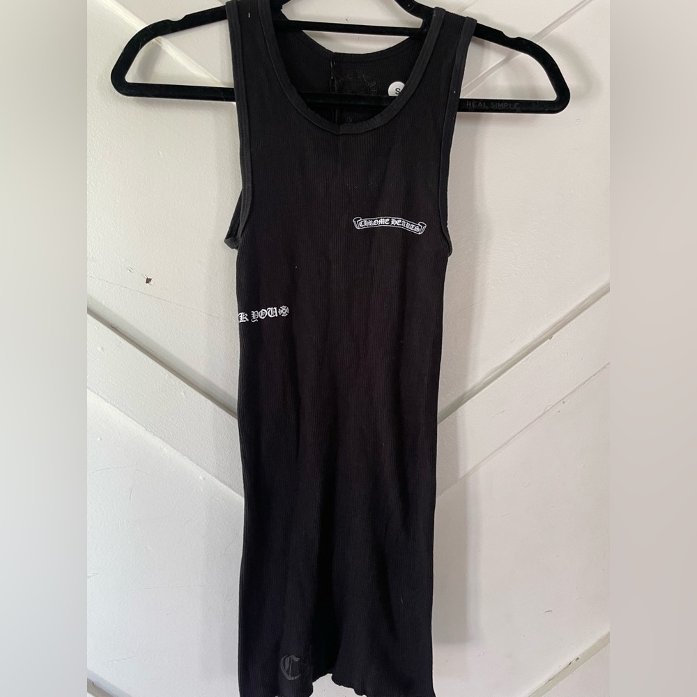 Chrome Hearts Logo Tank Top Black NWT